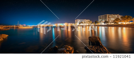 Ibiza island night view 11921041