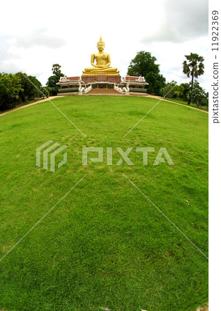 Large golden buddha statue in Ubon Ratchathani, Thailand Large golden buddha statue in Ubon Ratchathani, Thailand 11922369