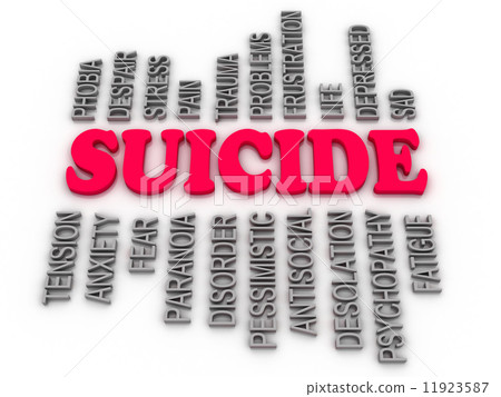 3d imagen Suicide concept 3d imagen Suicide concept 11923587