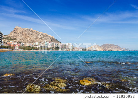 View of Alicante with Castle of Santa Barbara 11926958