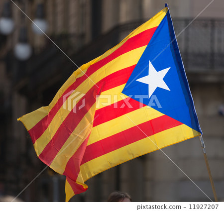 Catan flag in cityspace 11927207