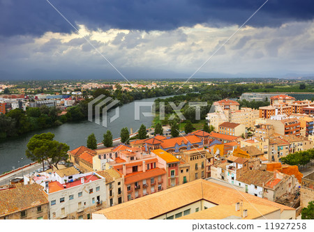 Tortosa with Ebro river from Suda castle Tortosa with Ebro river from Suda castle 11927258