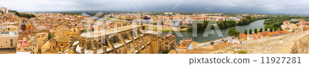 Panorama of  Tortosa with Cathedral from Suda castle 11927281