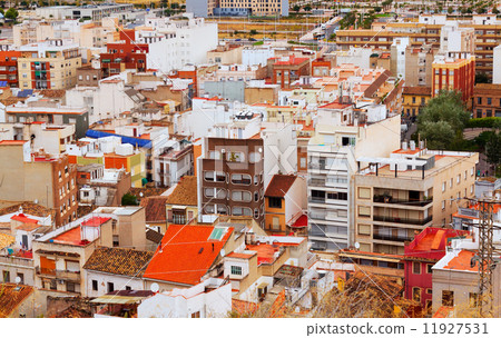 Ordinary spanish town in summer 11927531