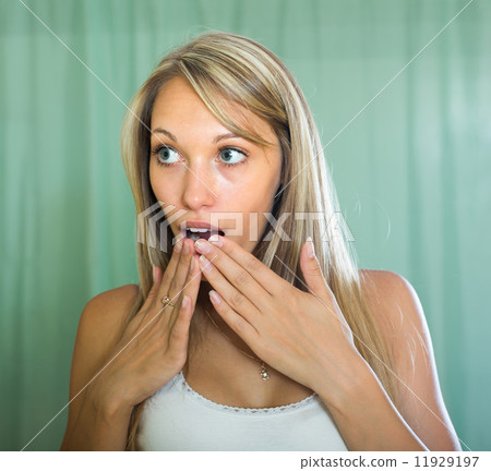 Portrait of surprised young woman Portrait of surprised young woman 11929197