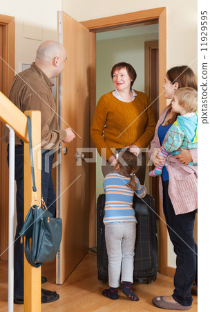 grandmother coming to family home grandmother coming to family home 11929595