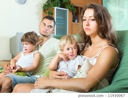 Sad parents after quarrel Sad parents after quarrel 11930067