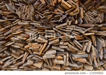 Pile of old wood plank Pile of old wood plank 11930882