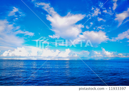 Horizontal lines and clouds 11933397