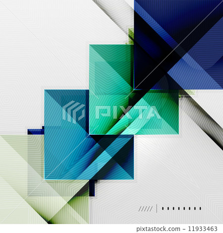 Geometric squares and rhombus futuristic template 11933463