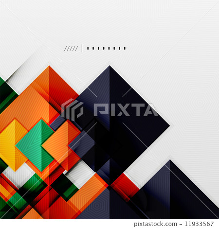 Geometric squares and rhombus futuristic template Geometric squares and rhombus futuristic template 11933567