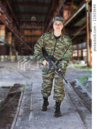A woman in military operation 11933644