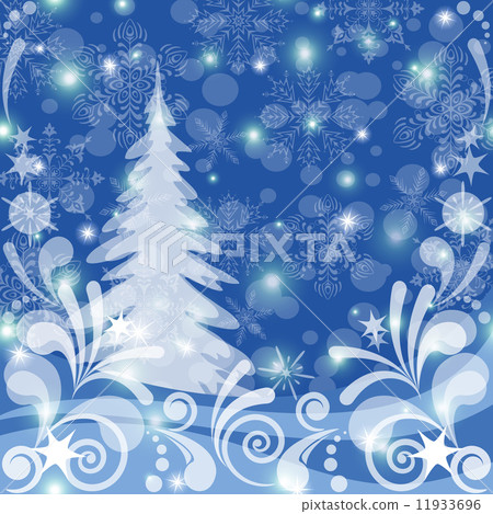 Christmas background, winter forest Christmas background, winter forest 11933696