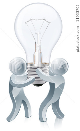 Light bulb people concept Light bulb people concept 11933702