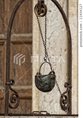 san quirico medieval houses with water well san quirico medieval houses with water well 11934127