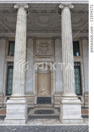 Montecitorio palace place and obelisk view Montecitorio palace place and obelisk view 11934372