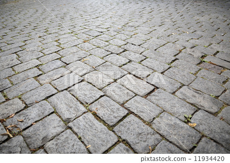 Cobble stone pavement background 11934420