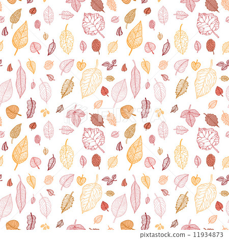 Leaves. Seamless vector background. 11934873