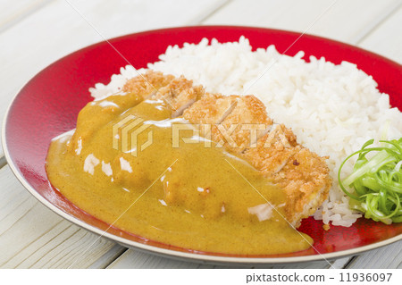 Katsu Kare - Japanese pork cutlet with curry sauce and rice  11936097