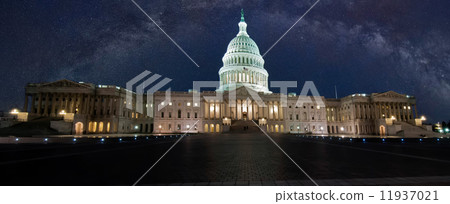 capitol building with milky way sky capitol building with milky way sky 11937021