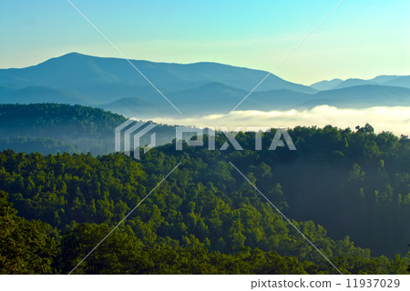 early morning on blue ridge parkway 11937029