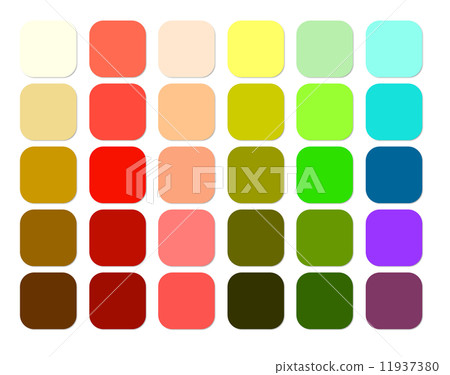 具有多種多彩顏色的顏色樣本 11937380