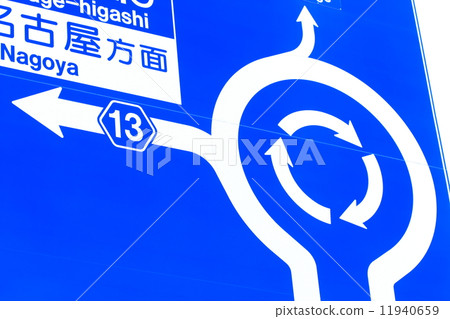 Roundabout sign Roundabout sign 11940659