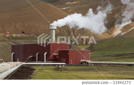 Geothermal Power Energy Station in Iceland 11942273