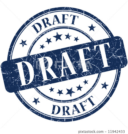 Draft Blue stamp Draft Blue stamp 11942433