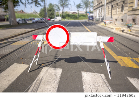 Road no passing sign 11942602
