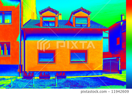 Infrared thermovision image Infrared thermovision image 11942609