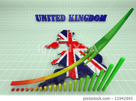 Illustration of United Kingdom map with as Flag Illustration of United Kingdom map with as Flag 11942893