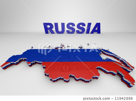 Illistration of Russia map 11942898