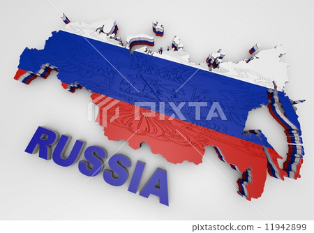 Illistration of Russia map Illistration of Russia map 11942899