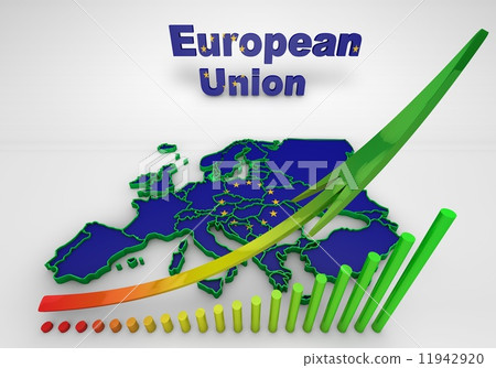 european countries 3d illustration 11942920