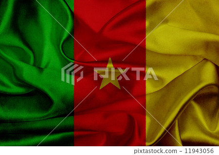 Cameroon grunge waving flag 11943056