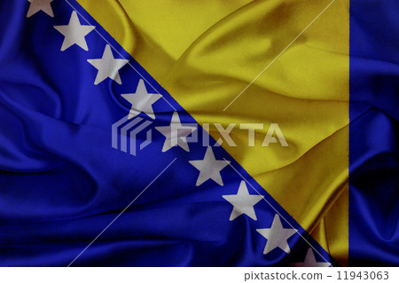 Bosnia and Herzegovina grunge waving flag 11943063