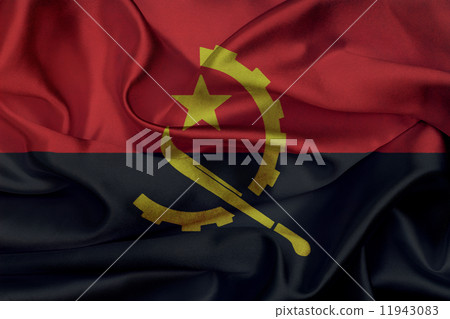 Angola grunge waving flag 11943083