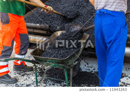 Asphalt surfacing manual labor. 11943263
