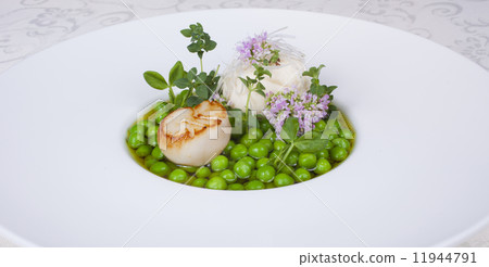 Green Peas Seashell course meal 11944791