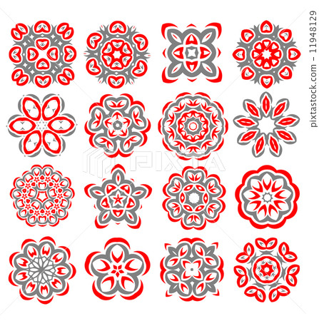 Beautiful abstract flower elements Beautiful abstract flower elements 11948129