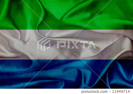 Sierra Leone grunge waving flag 11949714