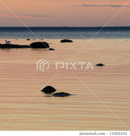 Soft calm bay water Soft calm bay water 11950143