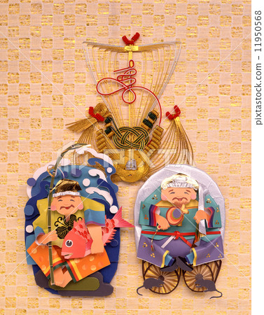 Stock Photo: the god of wealth, ebisu, daikokuten