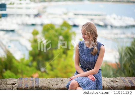 Young in the city of Cannes onLe Suquet hill 11951120