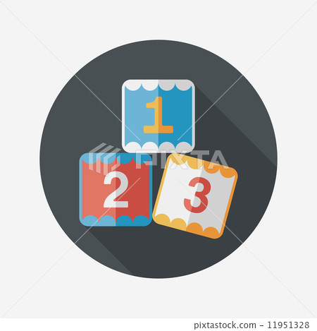 flat icon with long shadow,eps10-插图素材 [11951328] - pixta图库