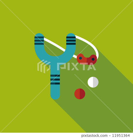 slingshot flat icon with long shadow,eps10 11951364