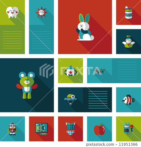 baby flat ui bakcground set baby flat ui bakcground set 11951366