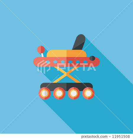 Baby walker flat icon with long shadow,eps10 11951508