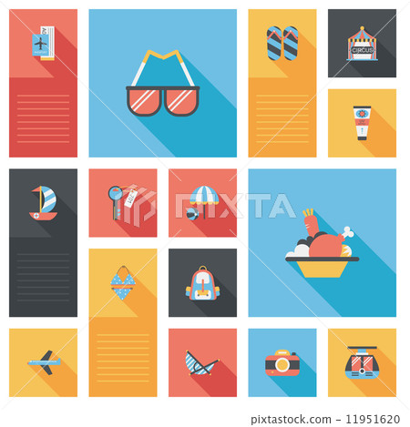 traveling flat ui background,eps10 11951620